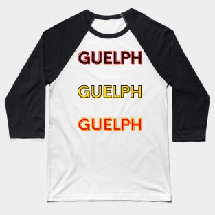 Guelph x3 Sticker Pack Baseball T-Shirt